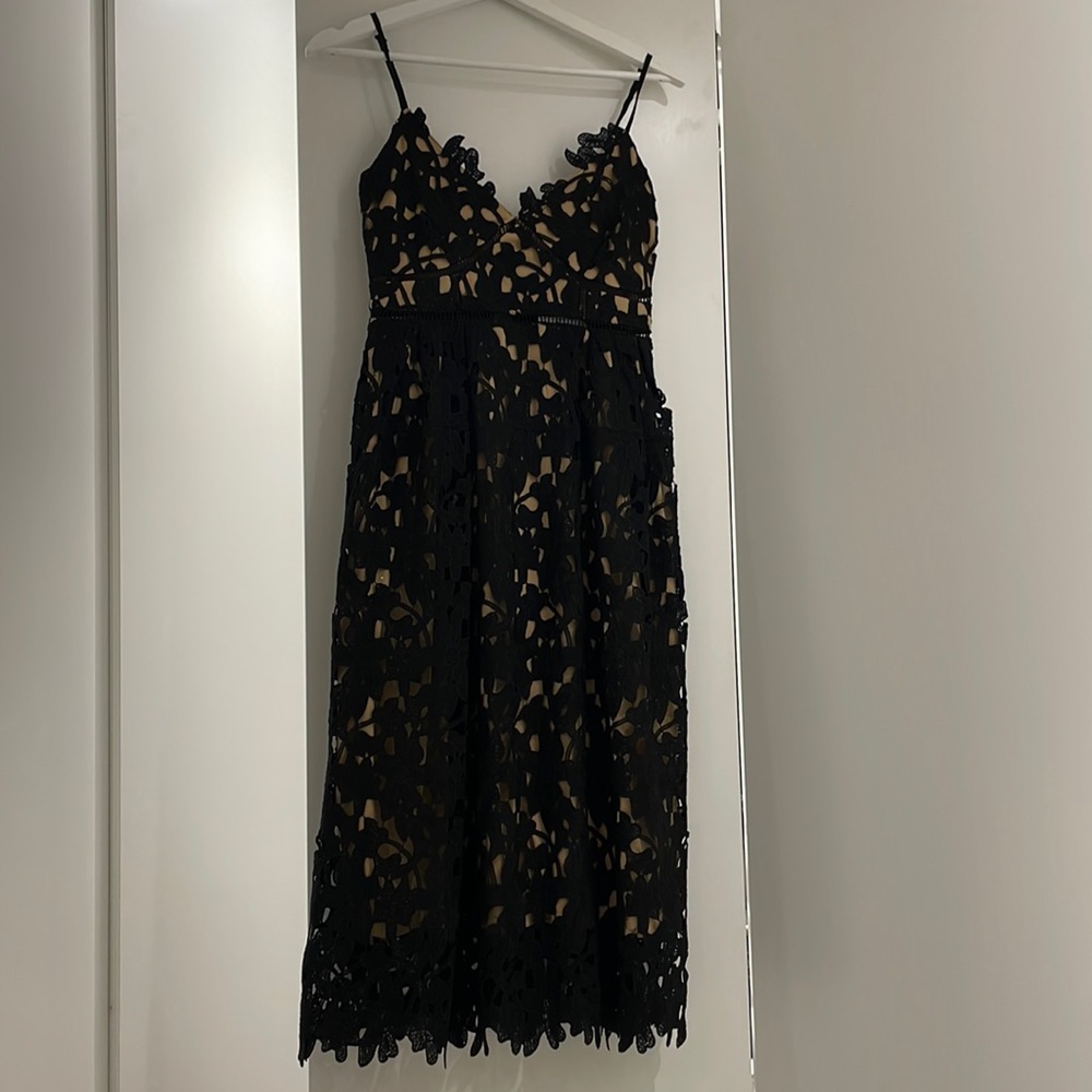 Self portrait inspired black dress size S Brand new with tags